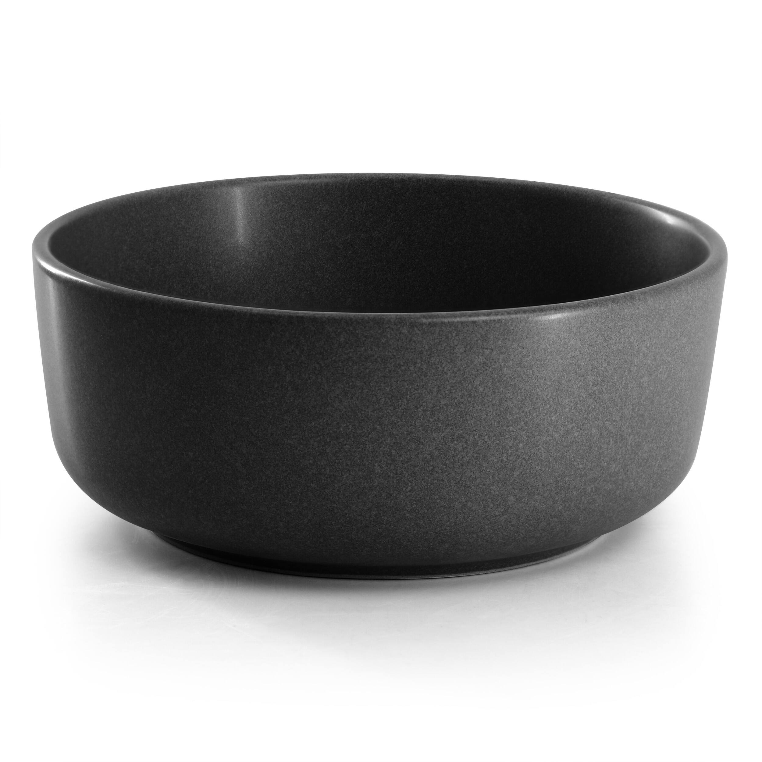 Alt View 3. Gibson - Gibson Soho Lounge Bryant Park 12 Piece Reactive Stoneware Dinnerware Set in Black - Black.