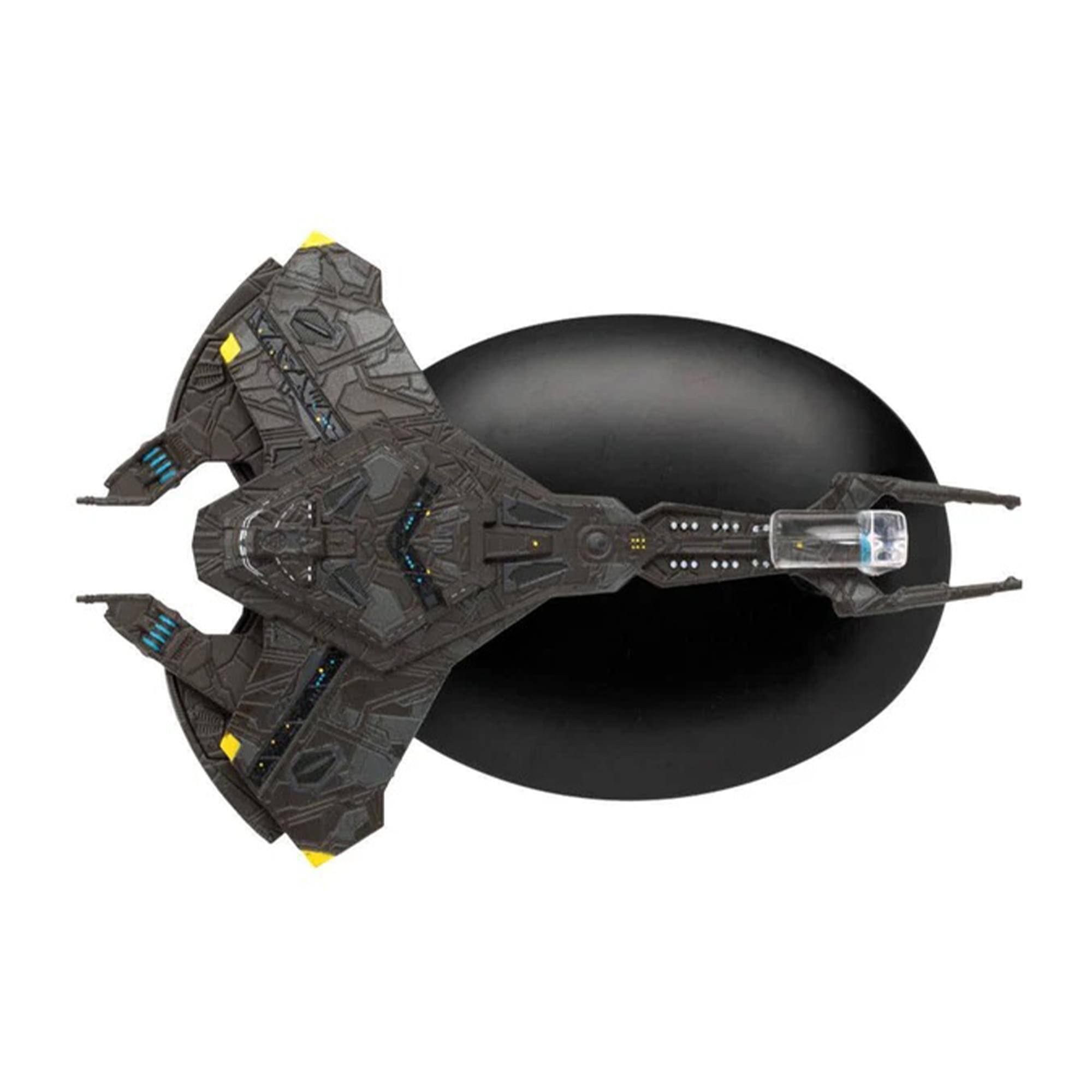 Alt View 1. Eaglemoss - Eaglemoss Star Trek Starship Damar Class Cardassian Intel Science Dreadnought - Black.