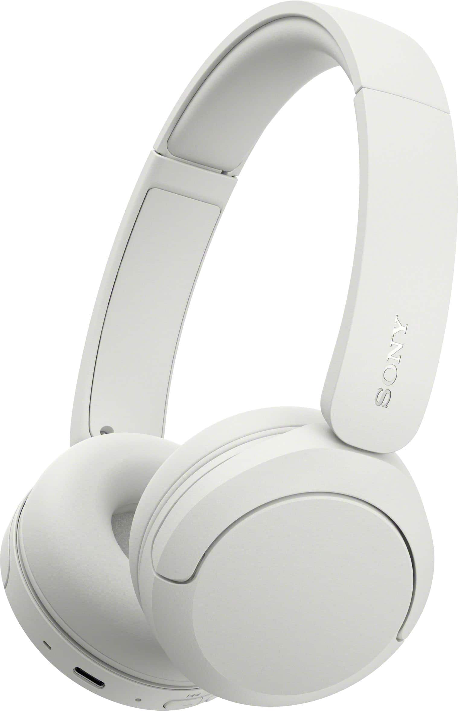 Front. Sony - WH-CH530 Wireless Headphone with Microphone - White.