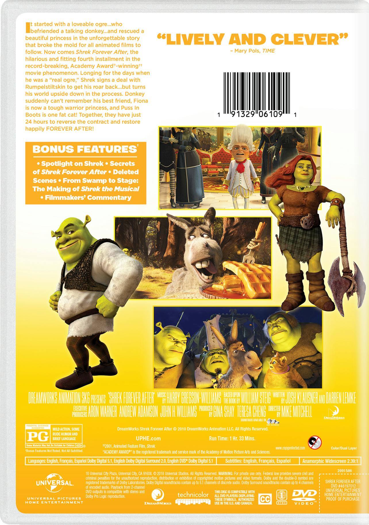 Angle. Shrek: Forever After - The Final Chapter (DVD New Box Art) [DVD].