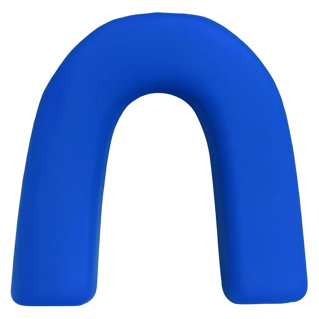 Alt View 4. Amber Sporting Goods - Breathable Boil & Bite MMA Mouth Guard for Boxing & Wrestling, Super Tough Combat Mouthpiece – Blue (Pack of 10) - Blue.
