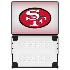 Front. Keyscaper - San Francisco 49ers Linen MacBook Case - Pro 16 in - Multicolor.