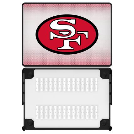 Front. Keyscaper - San Francisco 49ers Linen MacBook Case - Pro 13 in - Multicolor.