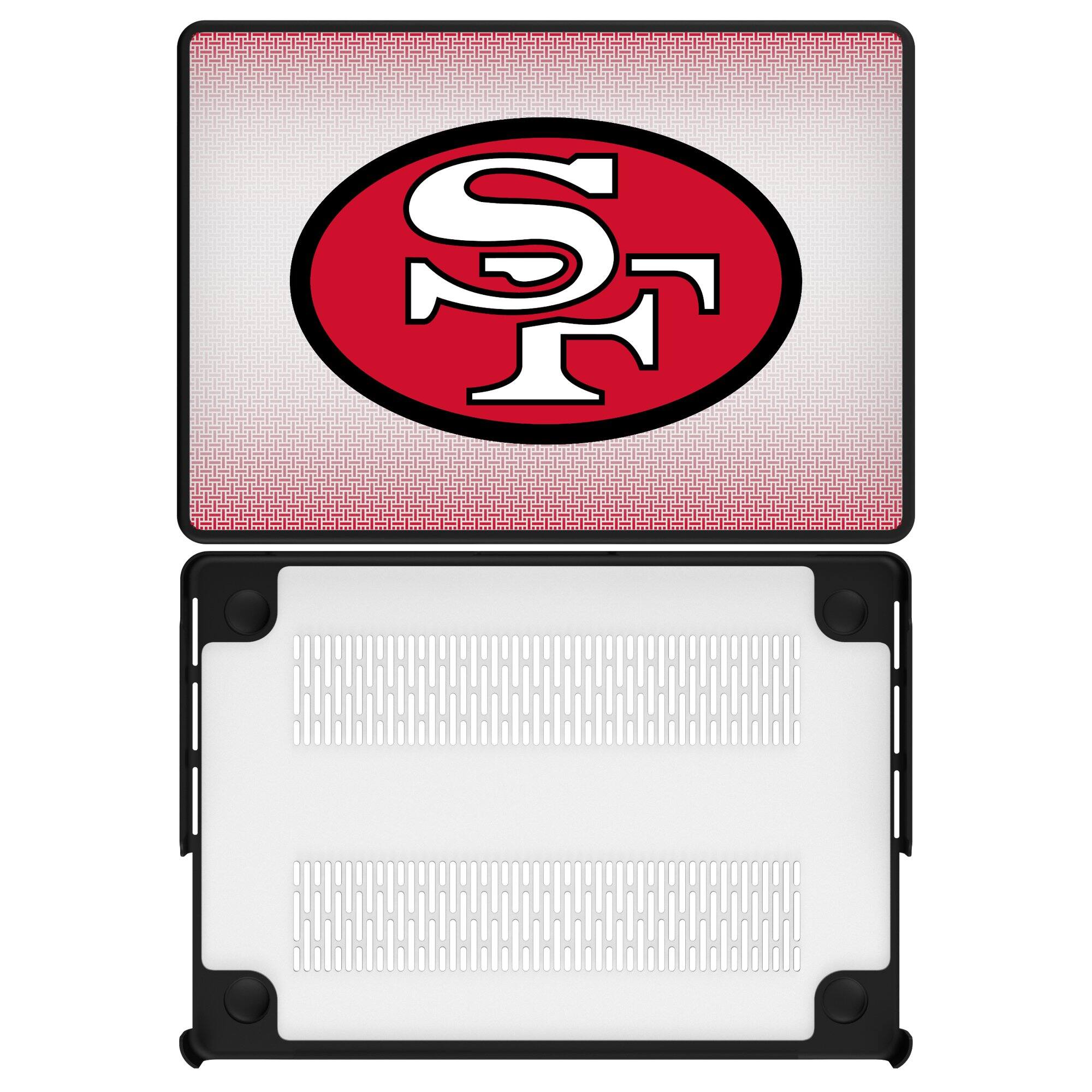 Front. Keyscaper - San Francisco 49ers Linen MacBook Case - Pro 13 in - Multicolor.