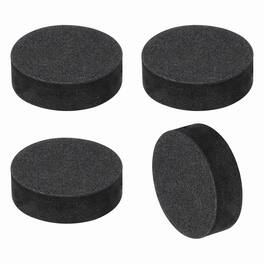 Unique Bargains - 4pcs Single Sided Speaker Isolation Feet Pads, 30x10mm Non Slip Foam Shock Absorption Pad for Amplifier Speaker - Black