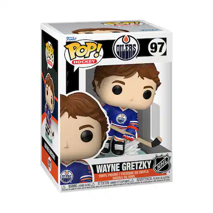 Funko POP! Hockey
Oilers 97
Wayne Gretzky
Vinyl Figure / Figurine en Vinyle / Figura de Vinil
NHL
WARNING: CHOKING HAZARD - Small parts. Not for children under 3 years.
ADVERTENCIA: PELIGRO DE ASFIXIA - Piezas pequeñas. No es para niños menores de 3 años.
