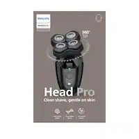 Philips Norelco - Head Shaver Pro 5000, from the #1 shaving brand: clean shave, gentle on skin, HS5980/40 - Deep Black - Front_Zoom