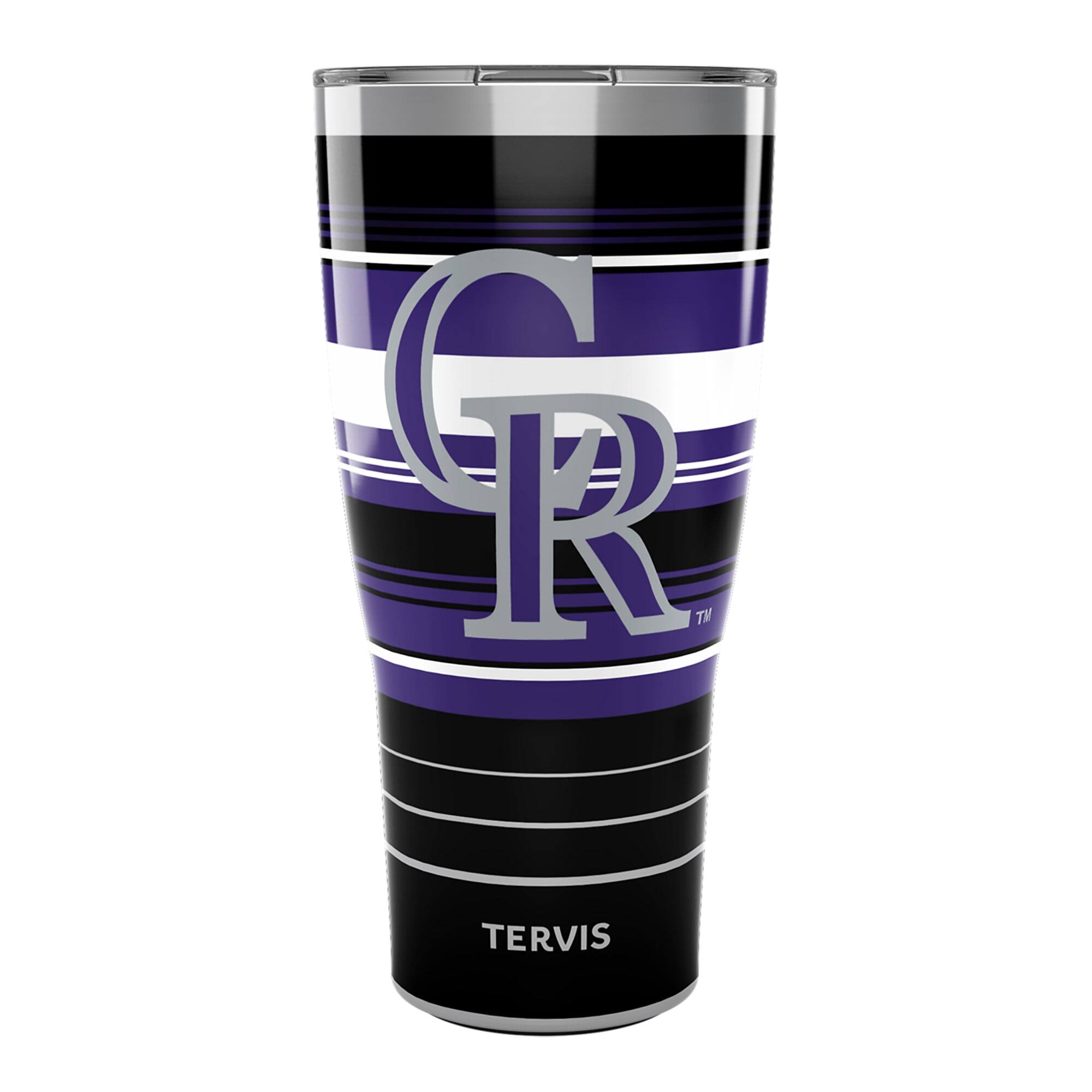 Front. Tervis - Colorado Rockies 30oz. Hype Stripes Tumbler - Multicolor.