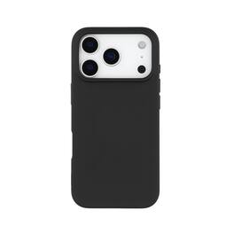 Qixxronics - Silicone Phone Case Compatible with iPhone 17 Pro Max Drop Protection Shockproof - Black
