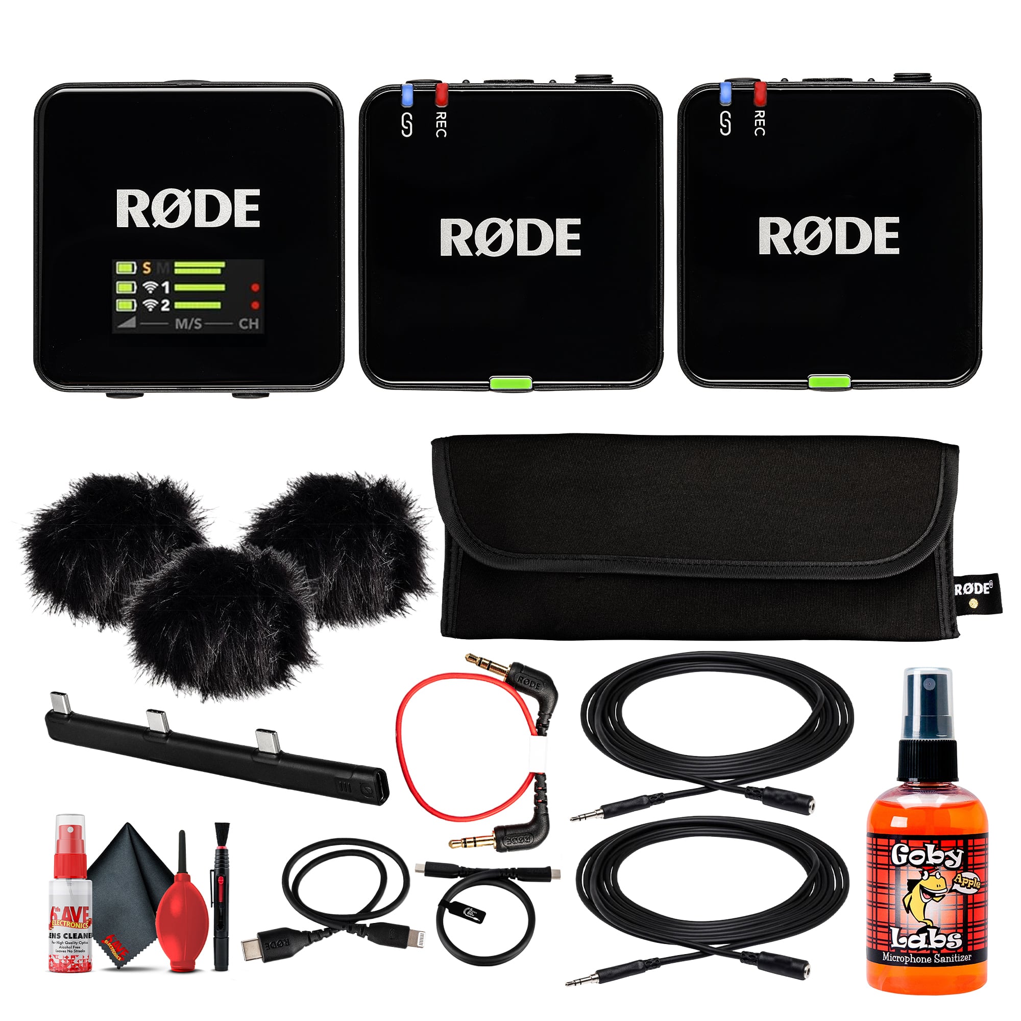 RODE - Wireless GO III 2-Person Compact Digital Wireless Microphone System/Recorder + More