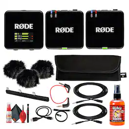 RODE - Wireless GO III 2-Person Compact Digital Wireless Microphone System/Recorder + More