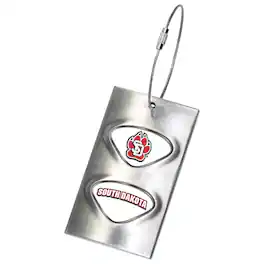 Jardine - South Dakota Coyotes 3.5'' x 2'' Bag Tag - Black