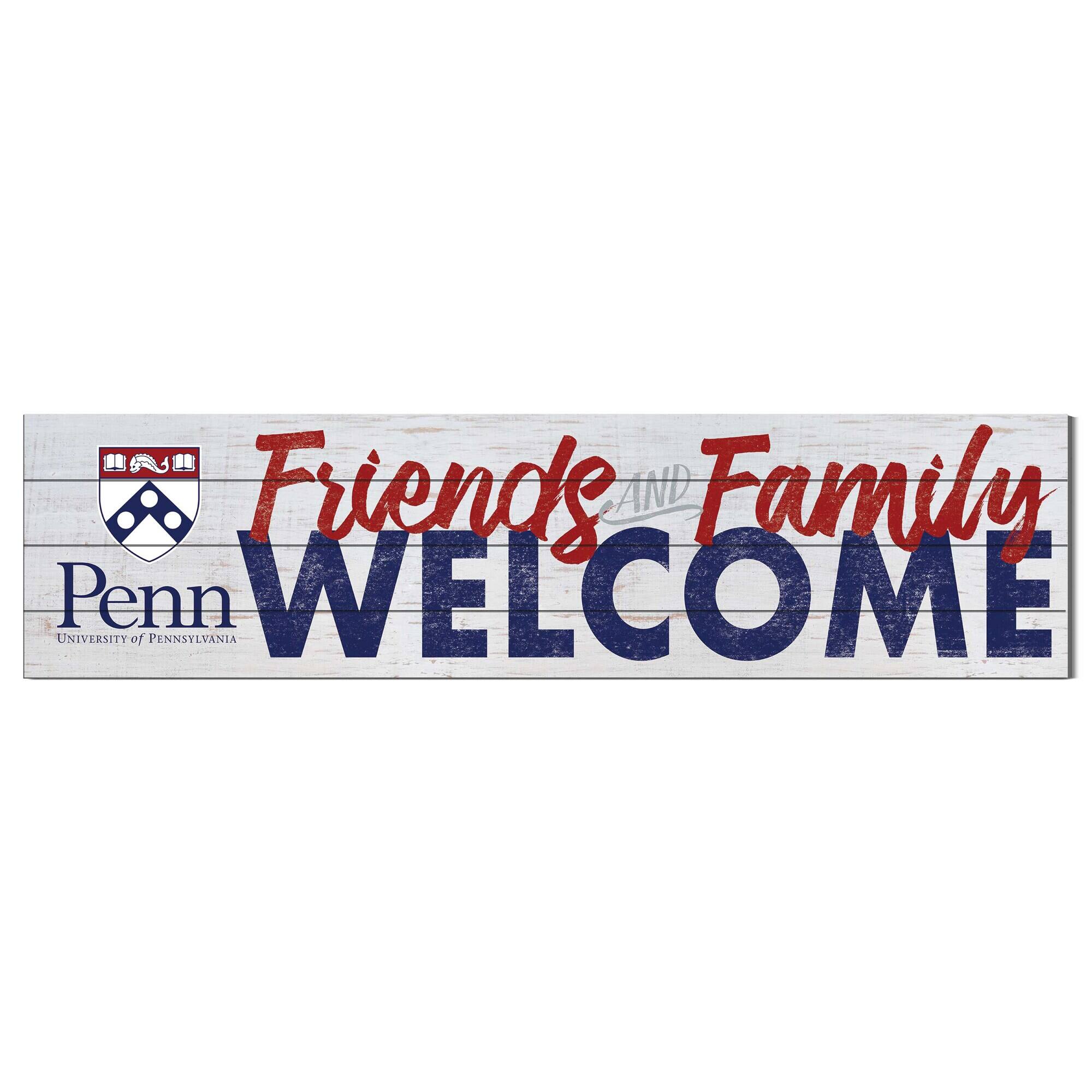 Pennsylvania Quakers 10'' x 40'' Friends & Family Welcome Sign