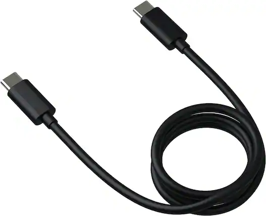 Front. Motorola - Motorola Essentials 6.5A E-Marked 3.3ft USB-C to USB-C Cable for High Current Charging, Companion Cable to TurboPower 68.