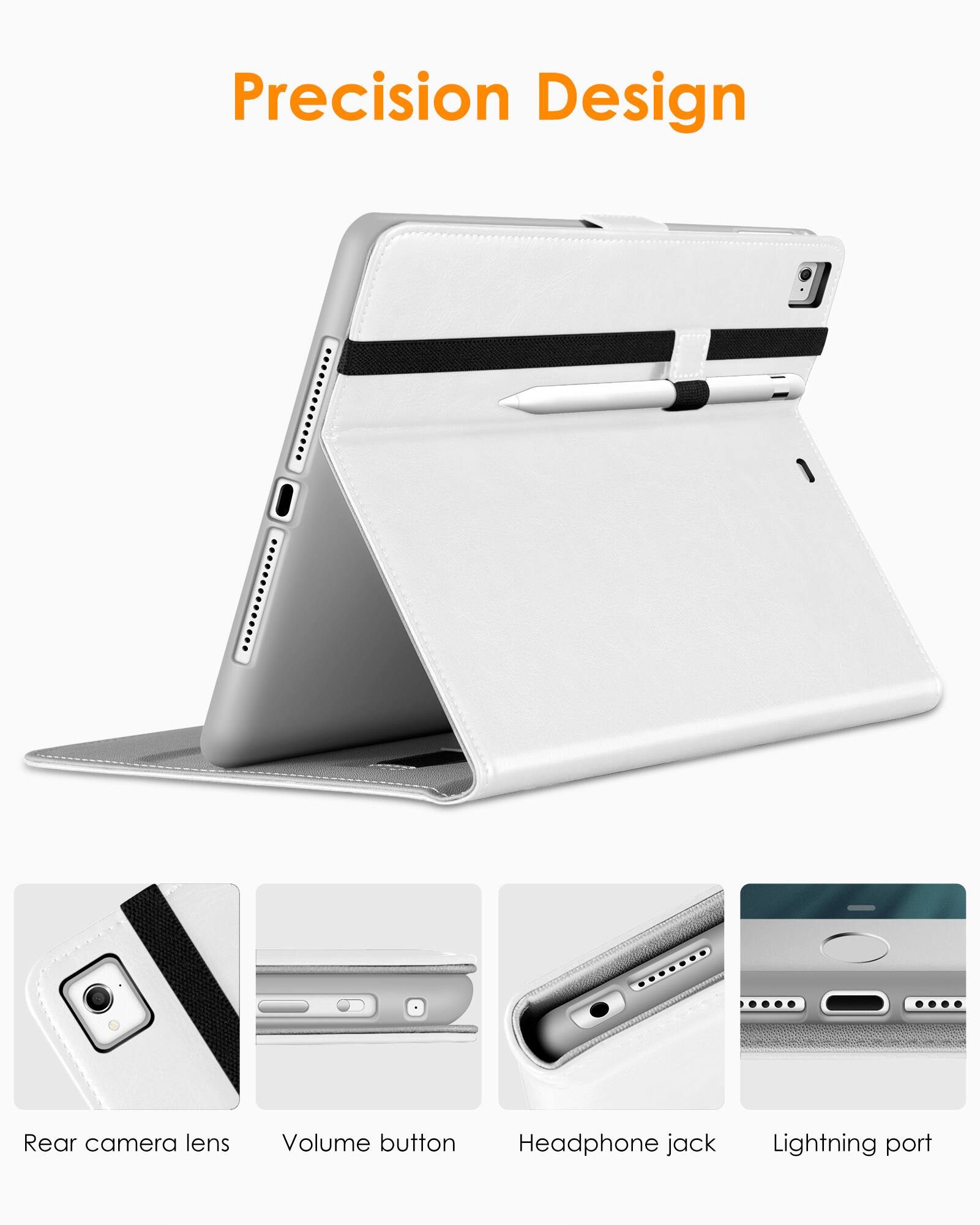 Precision Design

- Rear camera lens
- Volume button
- Headphone jack
- Lightning port