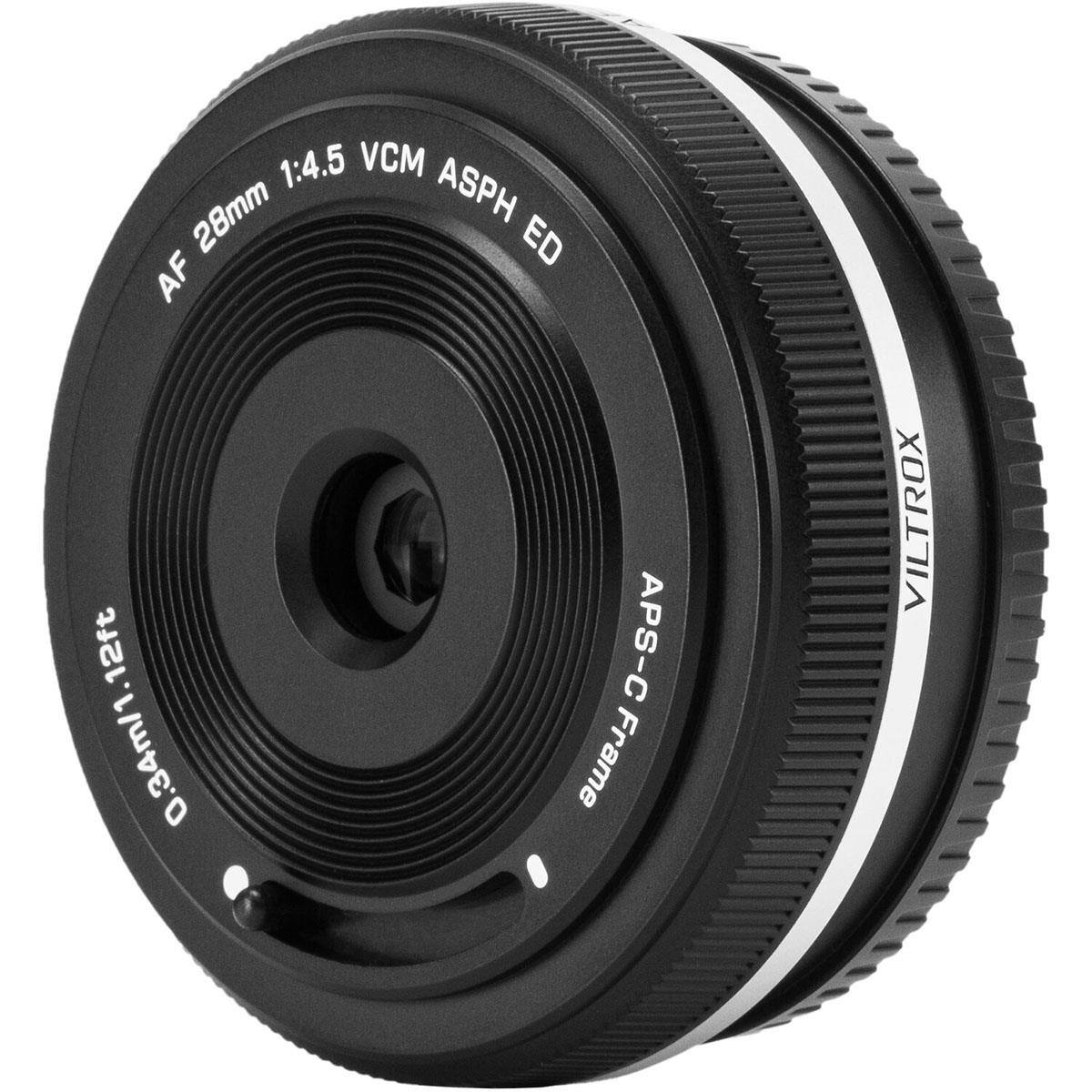 1:4.5 VCM ASPH ED  
AF 28mm  
APS-C  
0.34m/1.12ft  
VILTROX