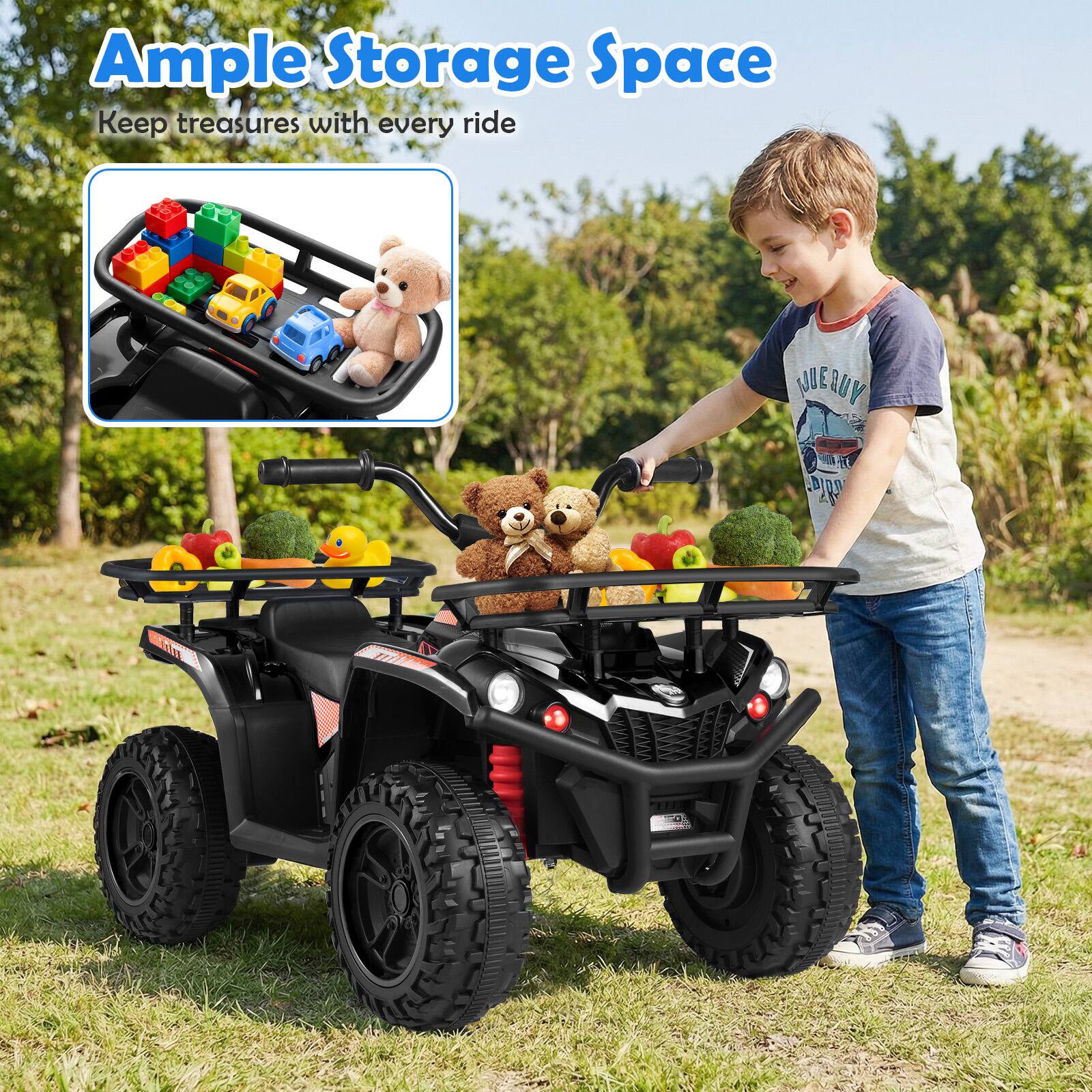 Ample Storage Space  
Keep treasures with every ride