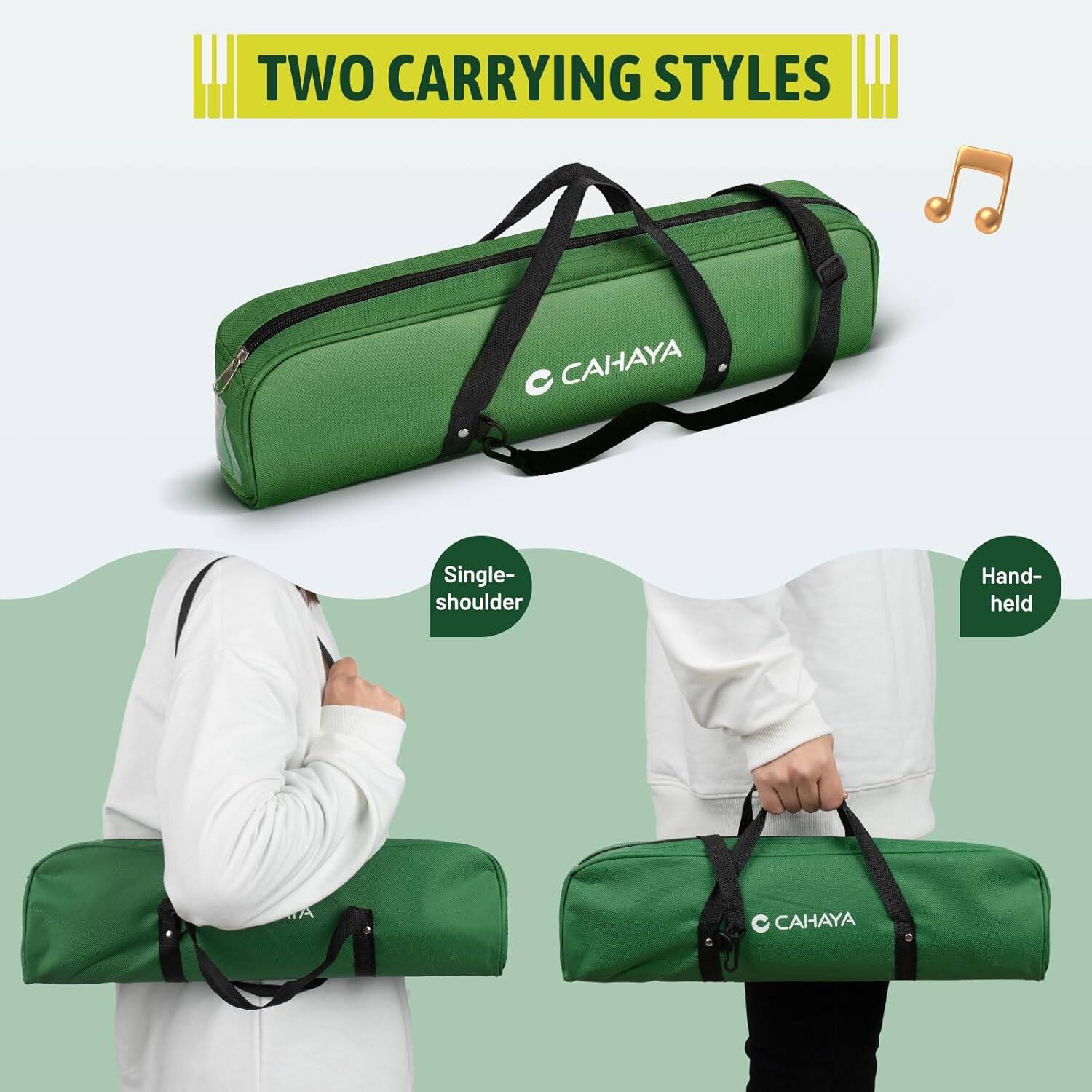 TWO CARRYING STYLES

CAHAYA

Single-shoulder

Hand-held