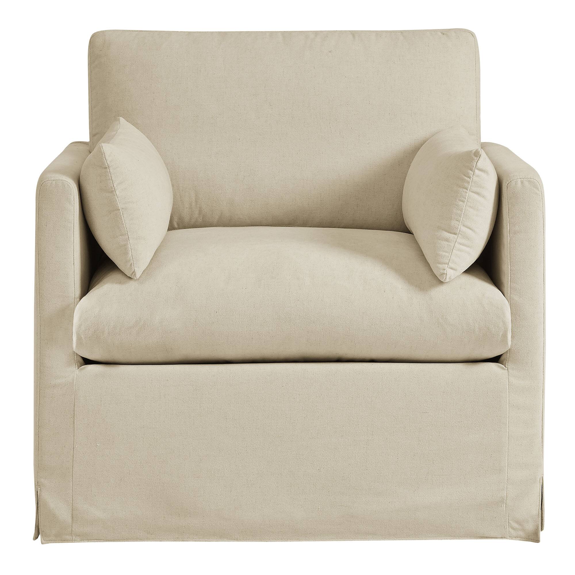Alt View 4. Modway - Wellfleet Slipcovered Linen-Blend Armchair by Modway - Linen.