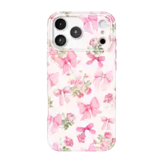 Front. VELVET CAVIAR - MagSafe Case for Apple iPhone 17 Pro Max - Posie Pink Bow.