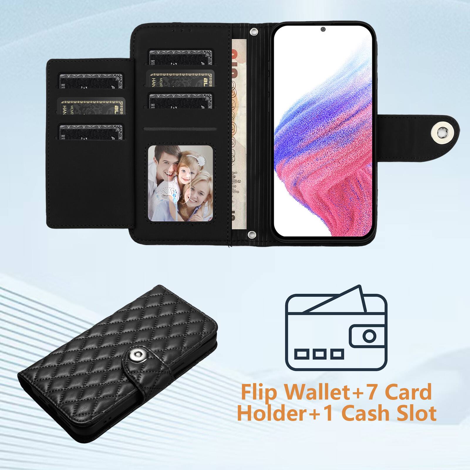 Flip Wallet+7 Card Holder+1 Cash Slot