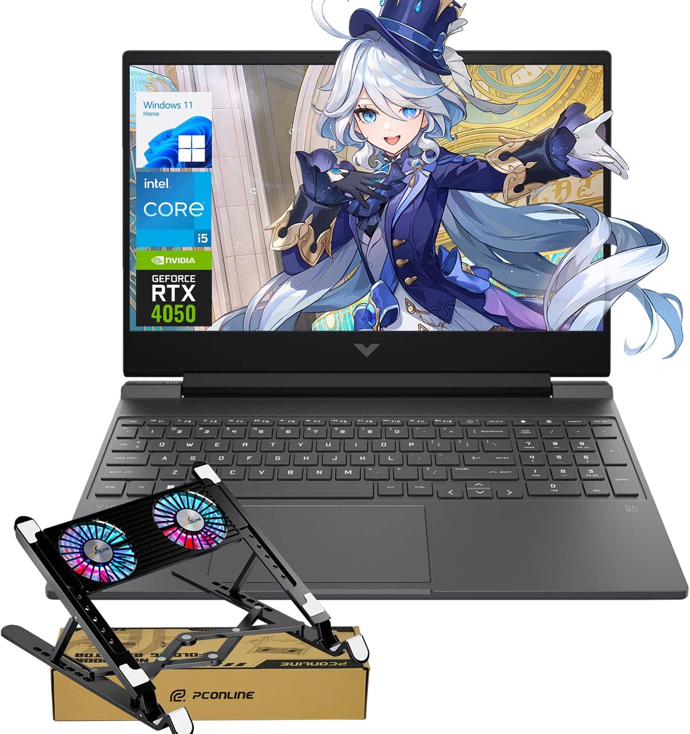 HP - Victus 15.6" FHD Gaming Laptop - Intel Core i5-13420H - 32GB RAM - 1TB SSD - NVIDIA GeForce RTX 4050 - PCO LT Cooler - Black