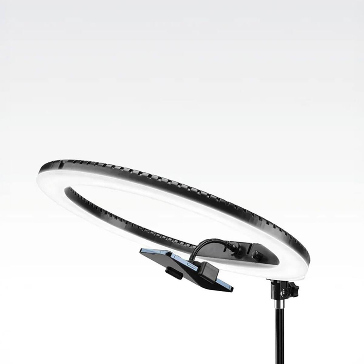 Alt View 1. Lume Cube - Lume Cube 18" Portable Bi-Color LED Ring Light with Stand (without Battery).