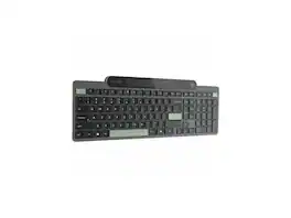 Lenovo - Self-Charging Bluetooth Keyboard - 108 Keys - Windows 10/11 - Recycled Plastic - Black