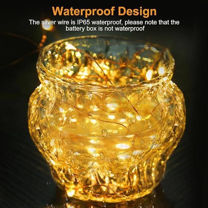 Waterproof Design

The silver wire is IP65 waterproof, please note that the battery box is not waterproof