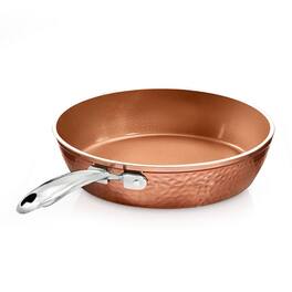 Gotham Steel - Hammered 12" Nonstick Fry Pan with Stay Cool Handle - Copper