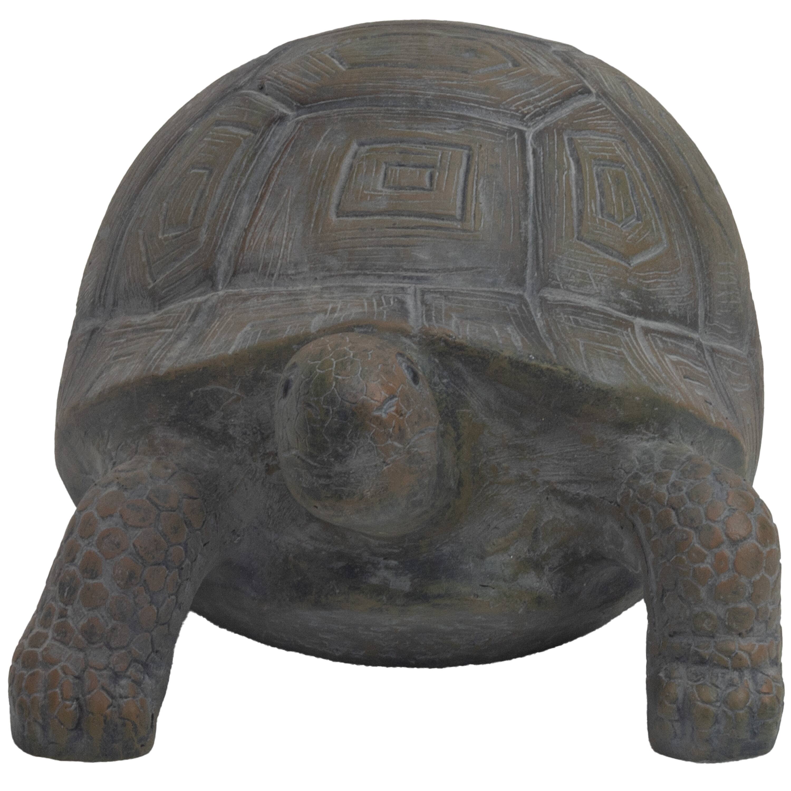 Alt View 6. Sunnydaze - Tanya the Tortoise Indoor and Outdoor Statue - 20 in - Light Brown.