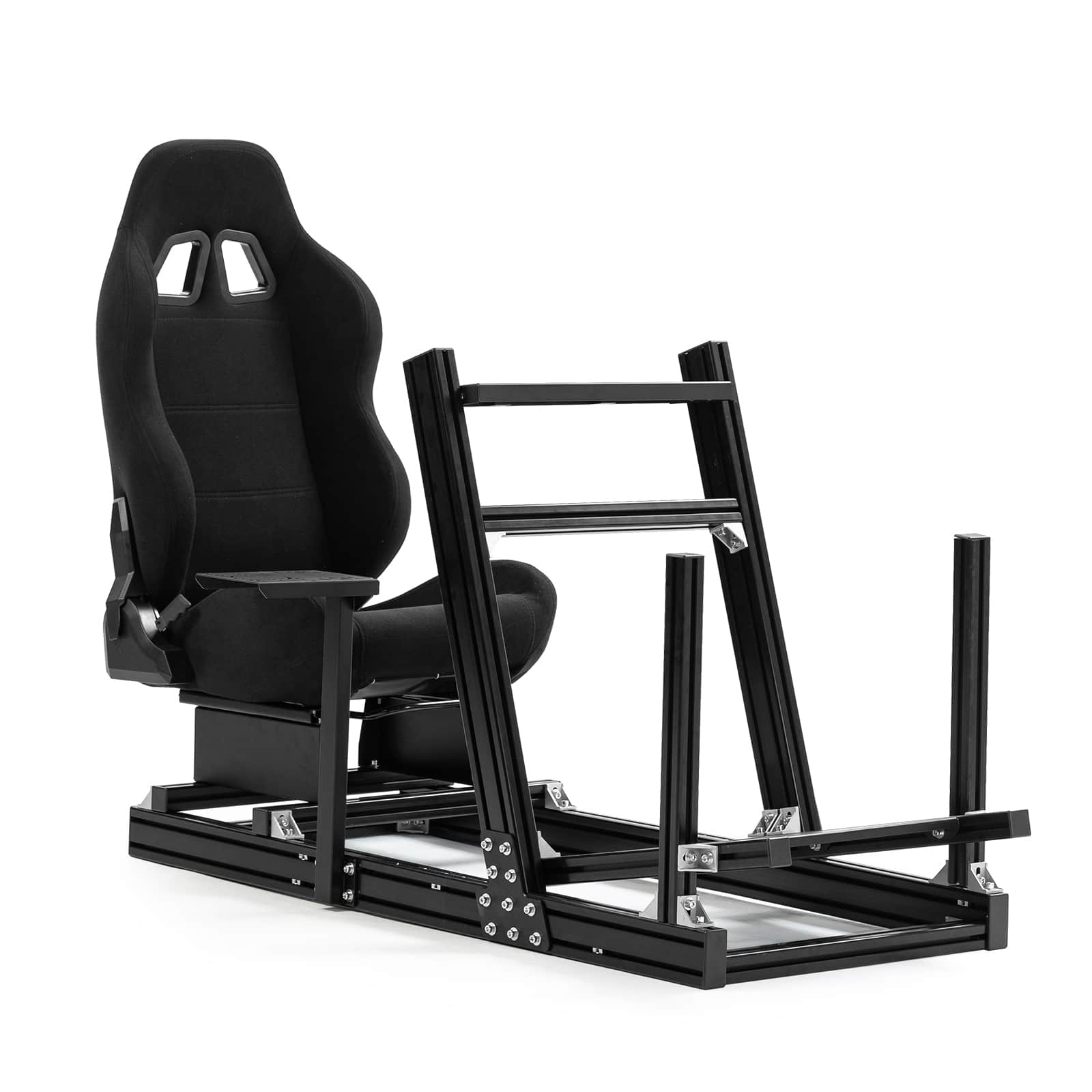 Dardoo - Heavy Duty 4080 Aluminum Profile Sim Cockpit For Logitech, for THRUSTMASTER - Black