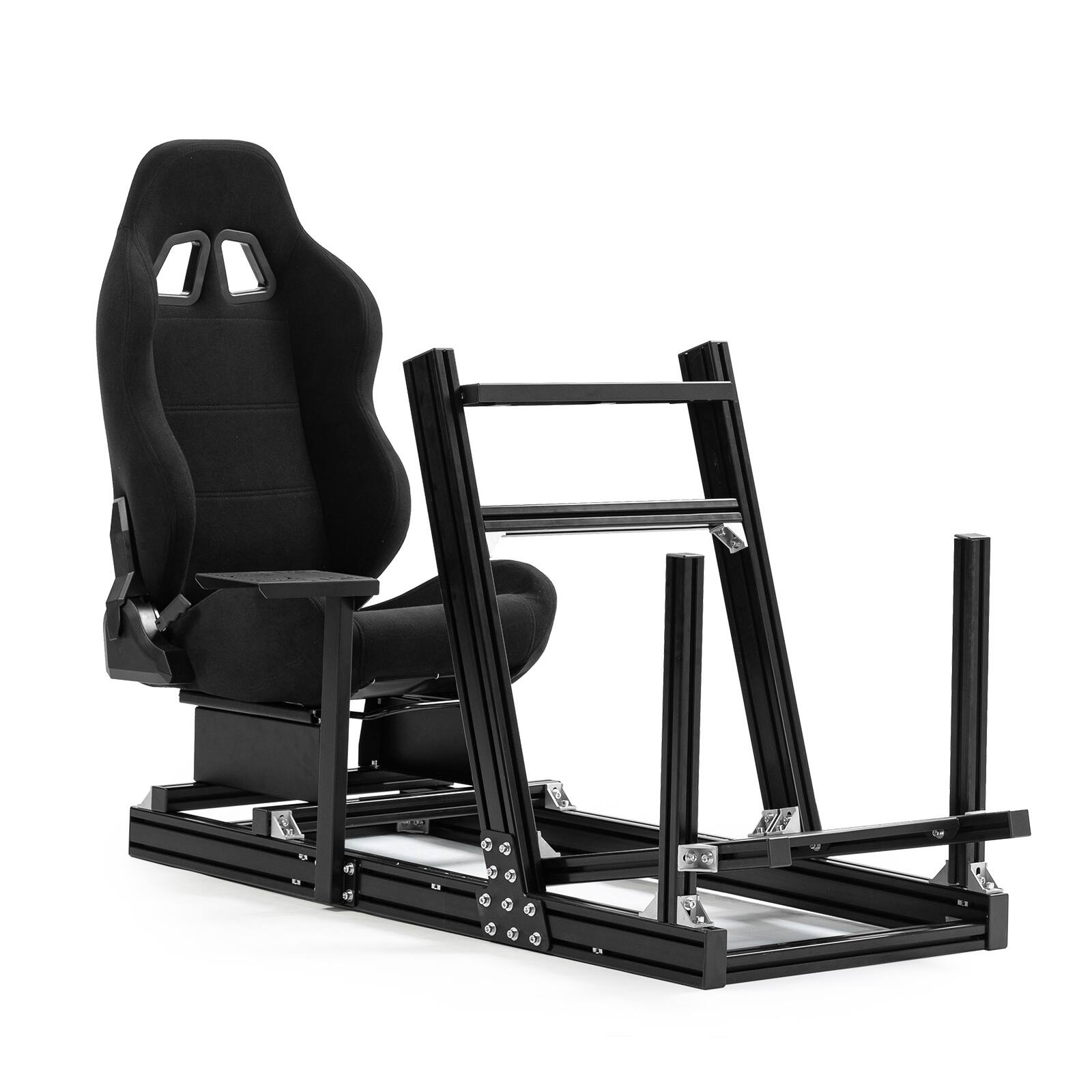 Front. Dardoo - Dardoo - Heavy Duty 4080 Aluminum Profile Sim Cockpit For Logitech, for THRUSTMASTER - Black - Black.