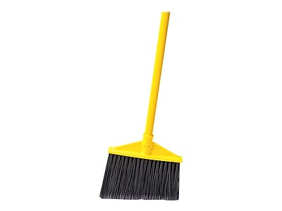 Alt View 1. RubberMaid - Rubbermaid 10.5" Polypropylene Bristle Flagged Angled Broom, Yellow/Gray (FG637500GRAY) - Yellow/Gray.