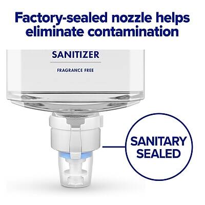 Factory-sealed nozzle helps eliminate contamination

SANITIZER  
FRAGRANCE FREE

SANITARY SEALED