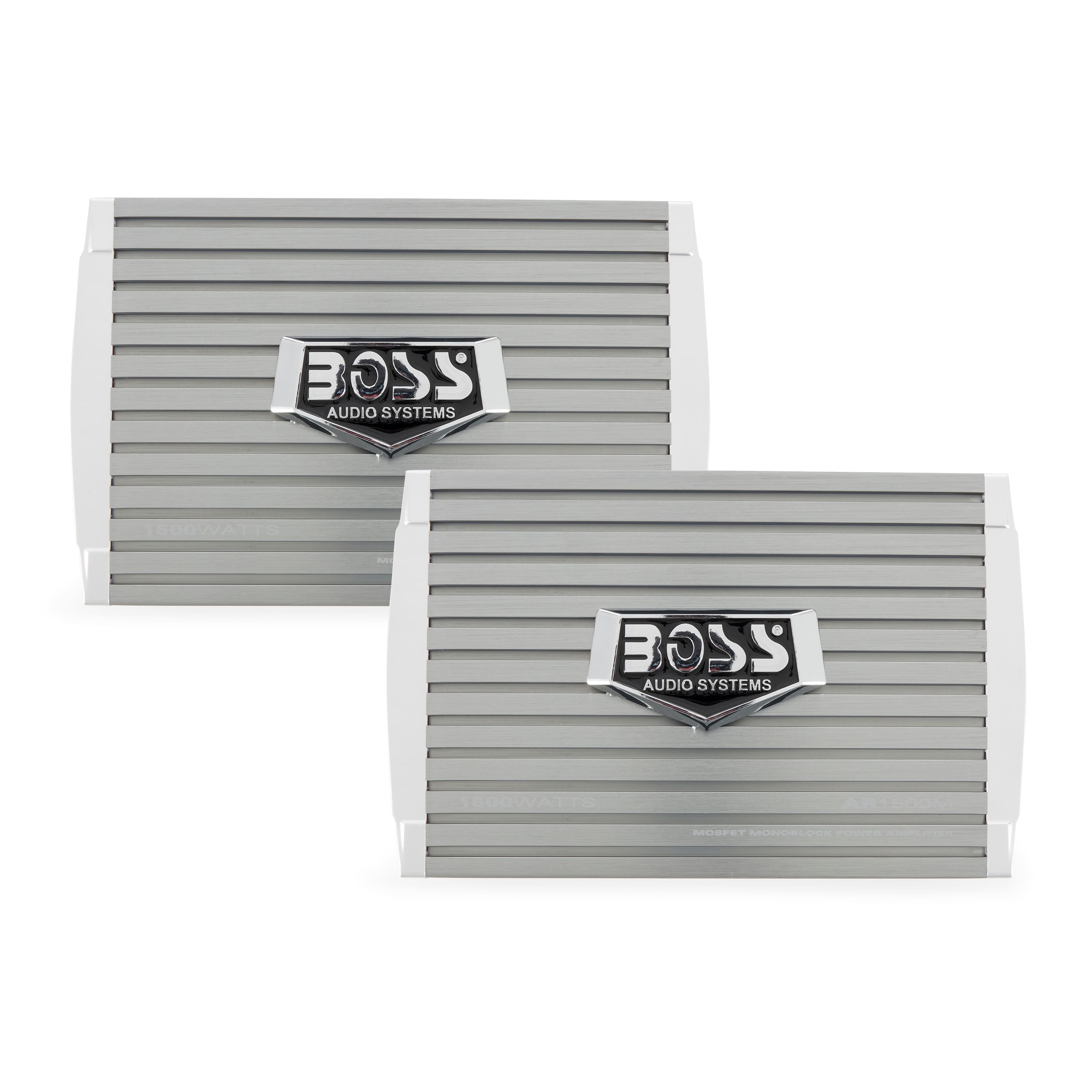 BOSS Audio - AR1500M 1500W Mono A/B MOSFET Power Car Amplifier + Remote (2 Pack)