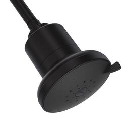 AquaTru - Shower Filter Removes Impurities from Hard Water for Healthy Skin, Scalp & Hair (Matte - Black