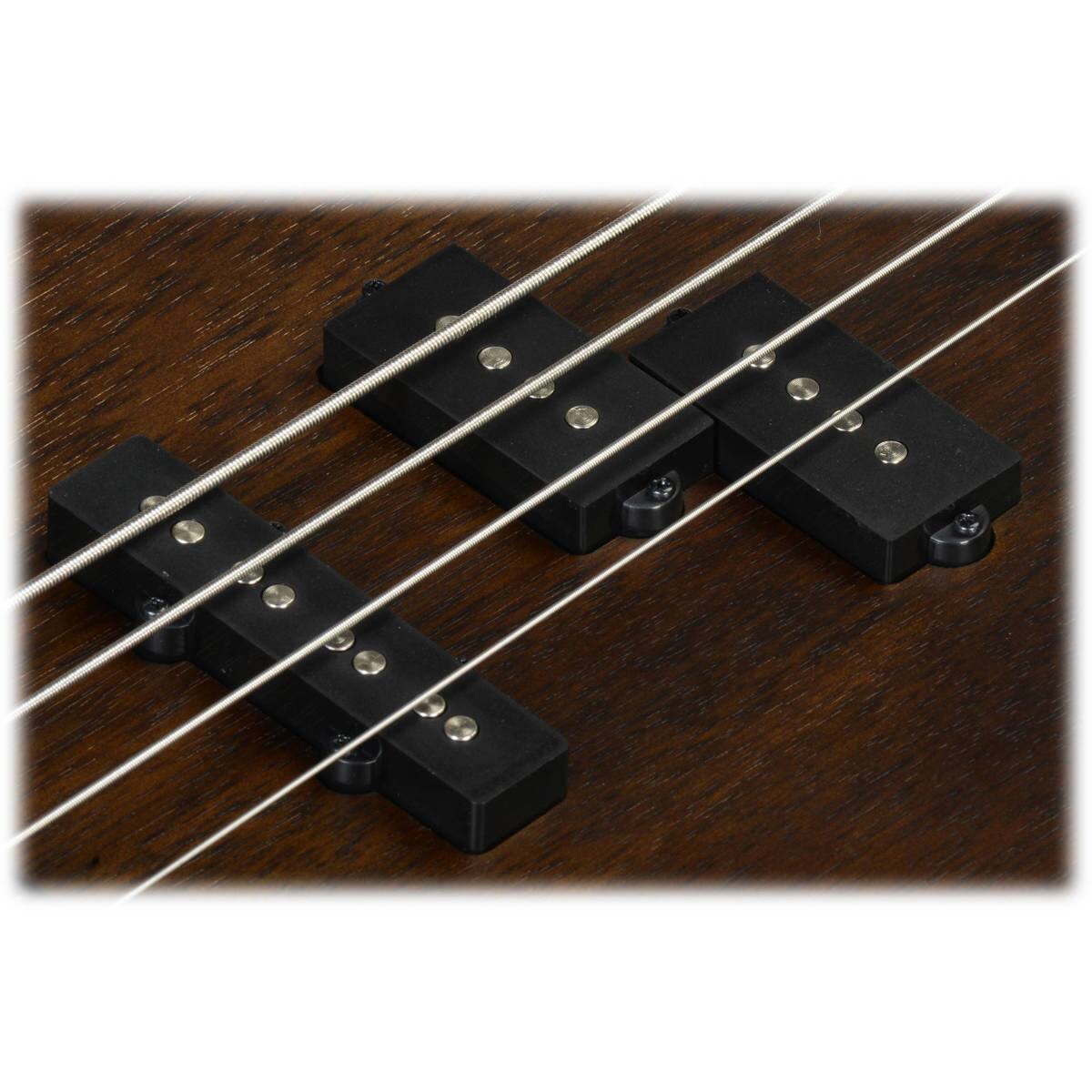 Alt View 9. Ibanez - Ibanez SR Gio GSR200B Electric Bass Guitar, Jatoba Fretboard, Walnut Flat.