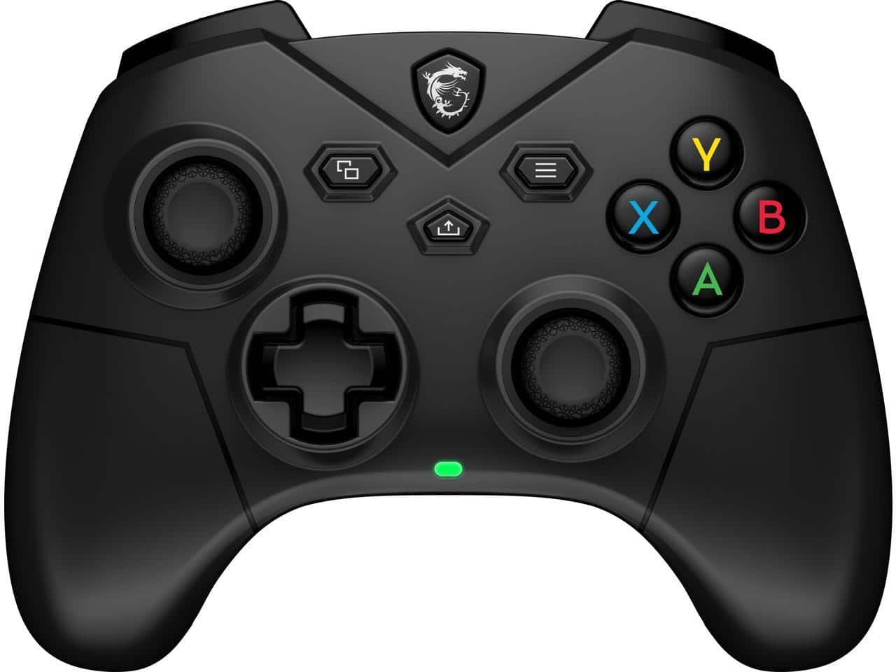 MSI - Force GC300 Wireless PC Game Controller, 2.4GHz, Bluetooth, USB-C - Black