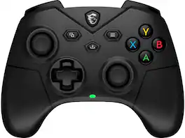 MSI - Force GC300 Wireless PC Game Controller, 2.4GHz, Bluetooth, USB-C - Black