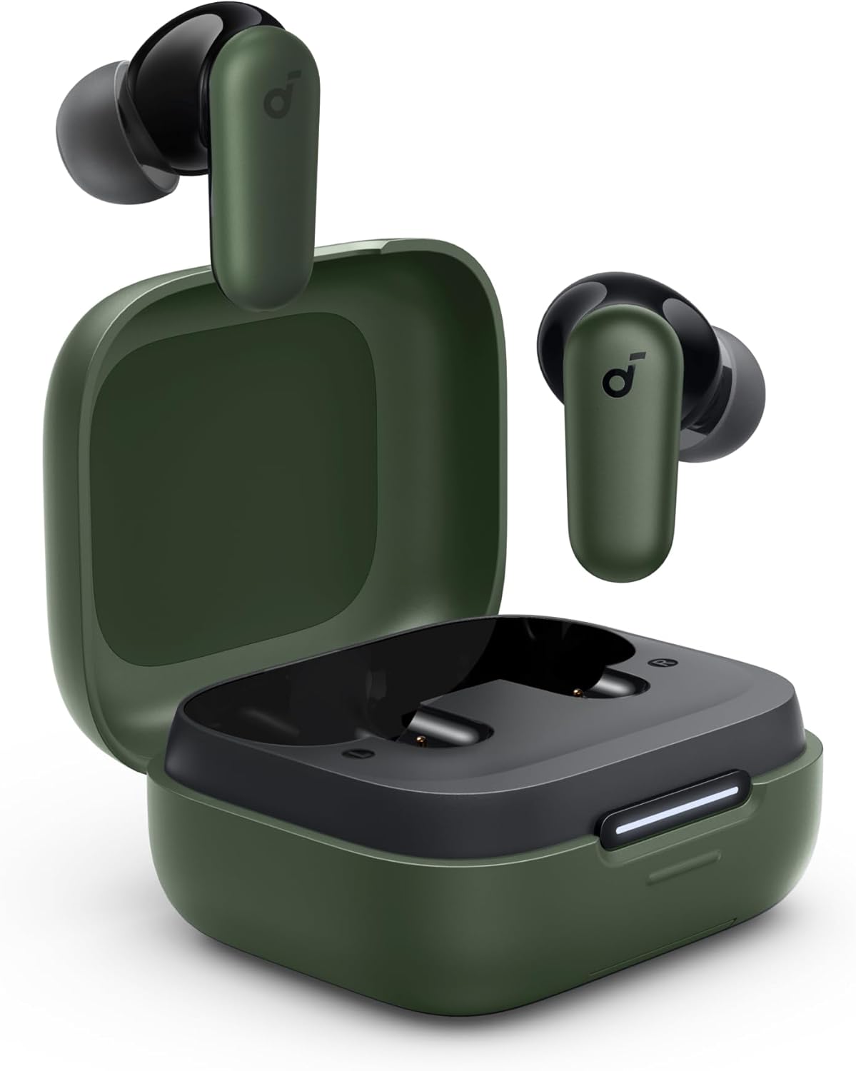 Angle. Soundcore - Soundcore - by Anker P30i True Wireless Noise Cancelling Earbuds - Green - Green.