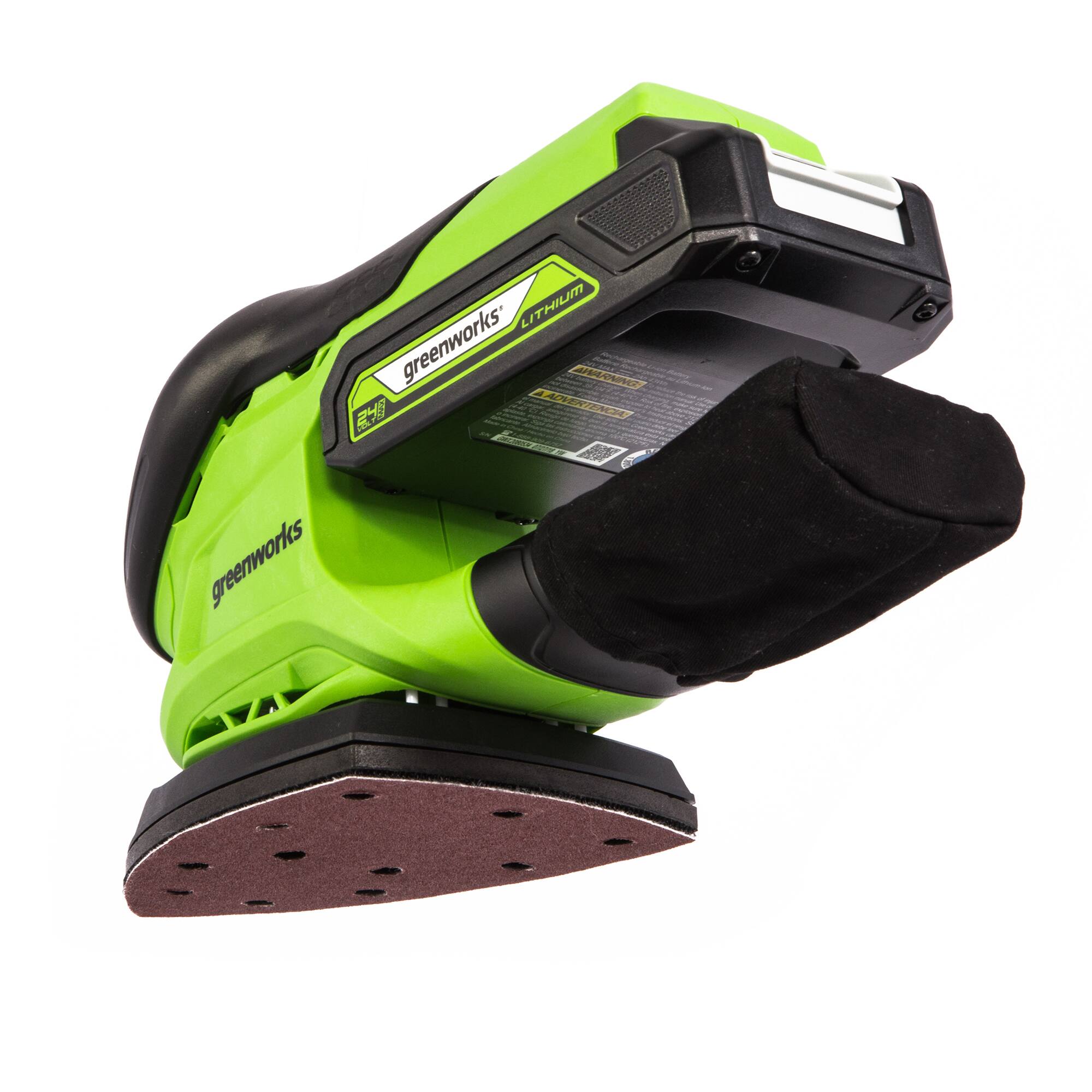 Alt View 12. Greenworks - 24-Volt Cordless Corner Finishing Sander (Battery and Charger Not Included) - Green.