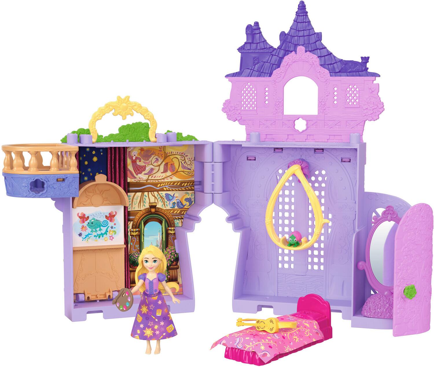 Alt View 1. Mattel - Mattel - Disney Princess Storytime Stackers: Rapunzel Playset   - Collectibles - Multicolor.