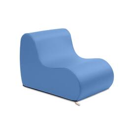 Jaxx - Midtown Small Classroom Soft Foam Chair - Premium Vinyl Cover - Royal Blue