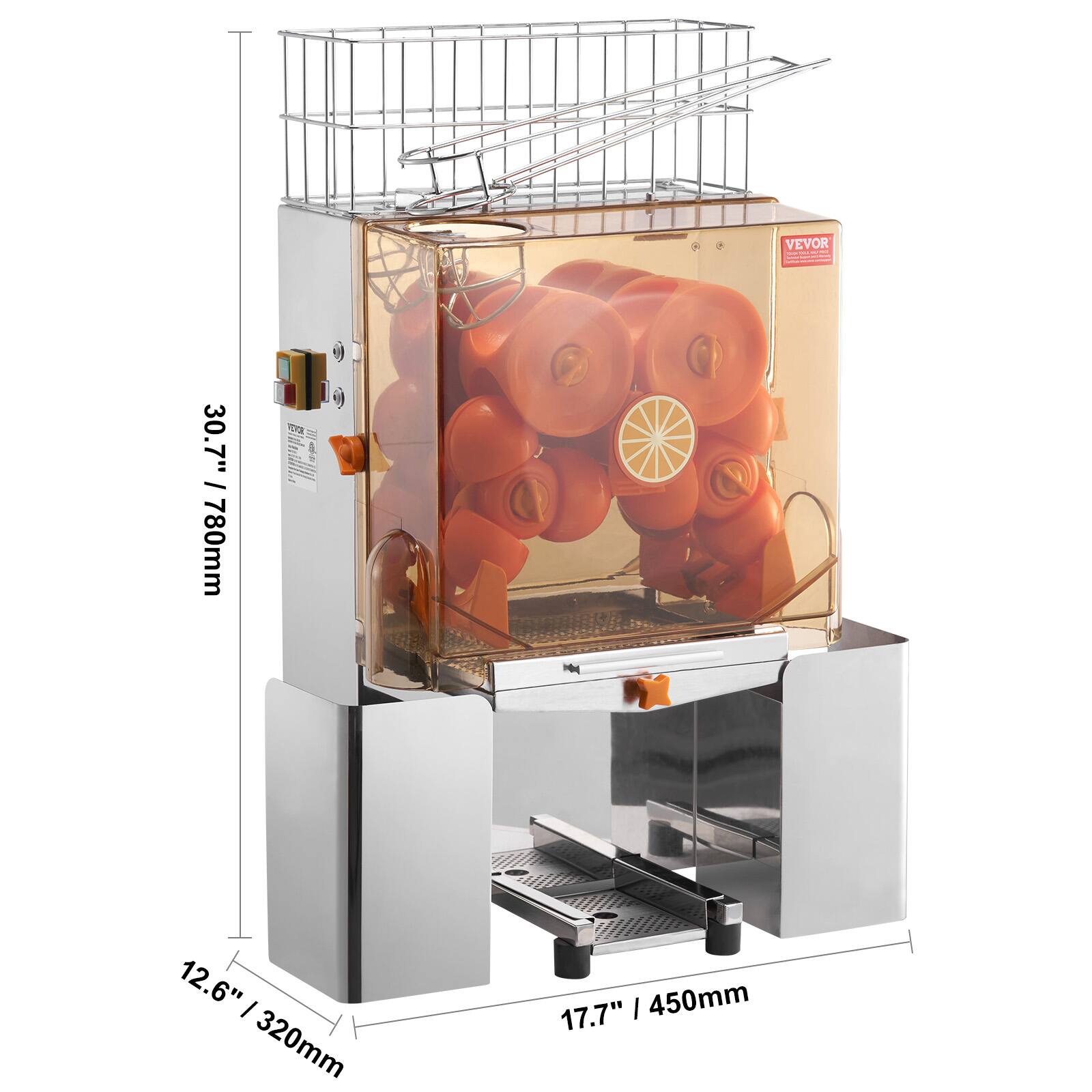 VEVOR 30.7" / 780mm  
12.6" / 320mm  
17.7" / 450mm