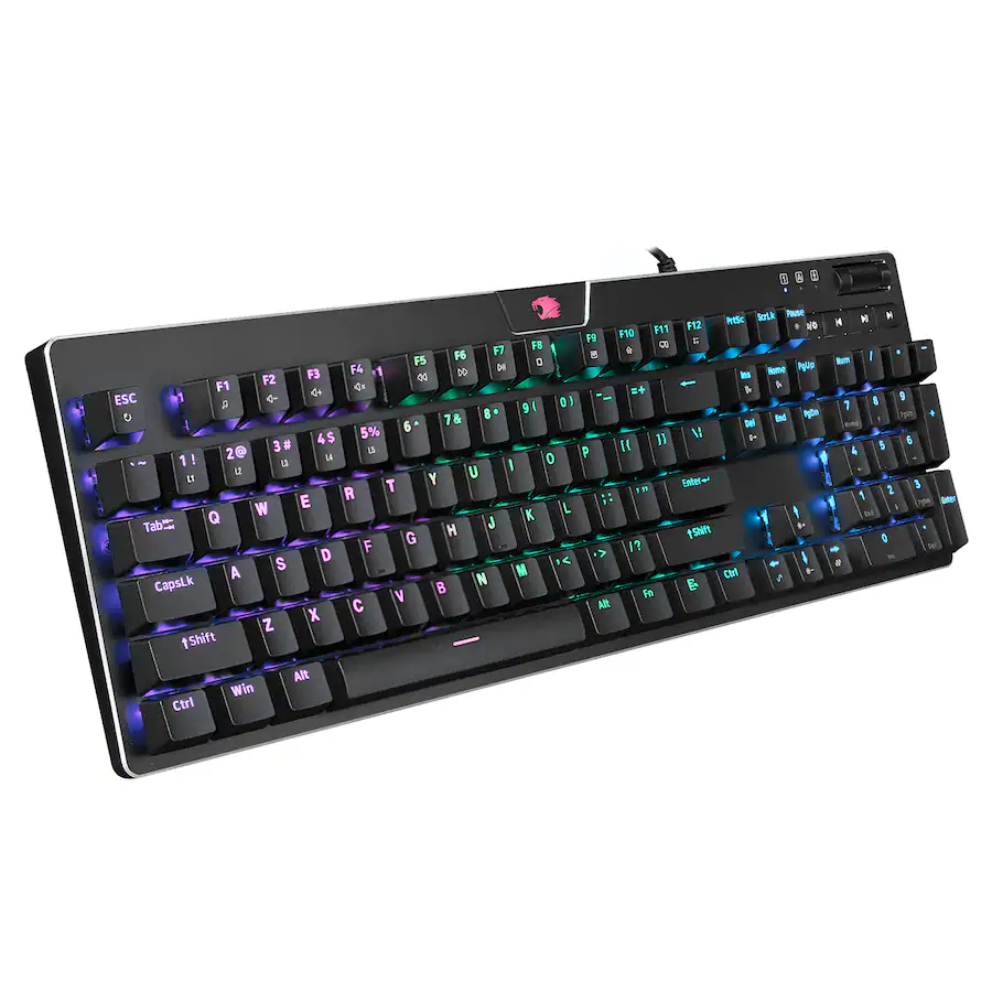 iBUYPOWER MEK 4 Full size Wired RGB Mechanical Tactile Brown Switch ...