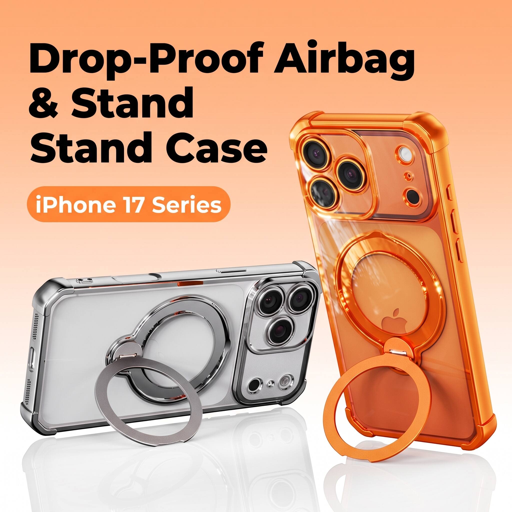 Drop-Proof Airbag & Stand Stand Case iPhone 17 Series