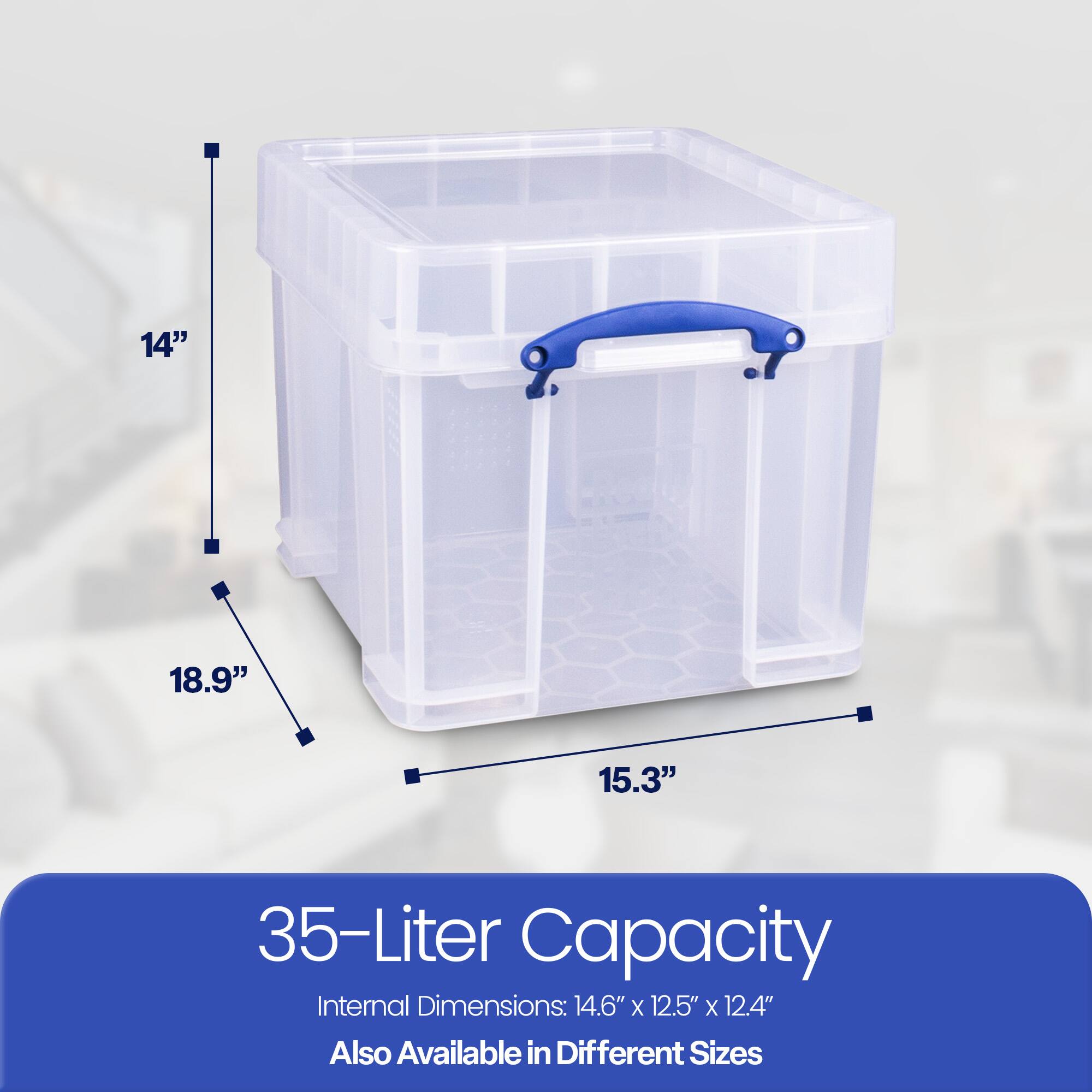 35-Liter Capacity  
Internal Dimensions: 14.6" x 12.5" x 12.4"  
Also Available in Different Sizes