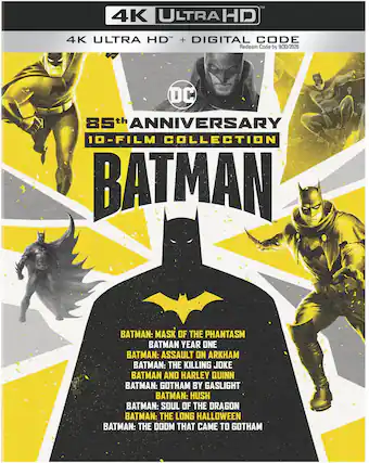 Front. Batman: 85th Anniversary 10-Film Collection - 4K Blu-Ray.