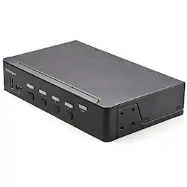 Startech - 4 Port HDMI KVM Switch 4K 60Hz UHD HDR - Black